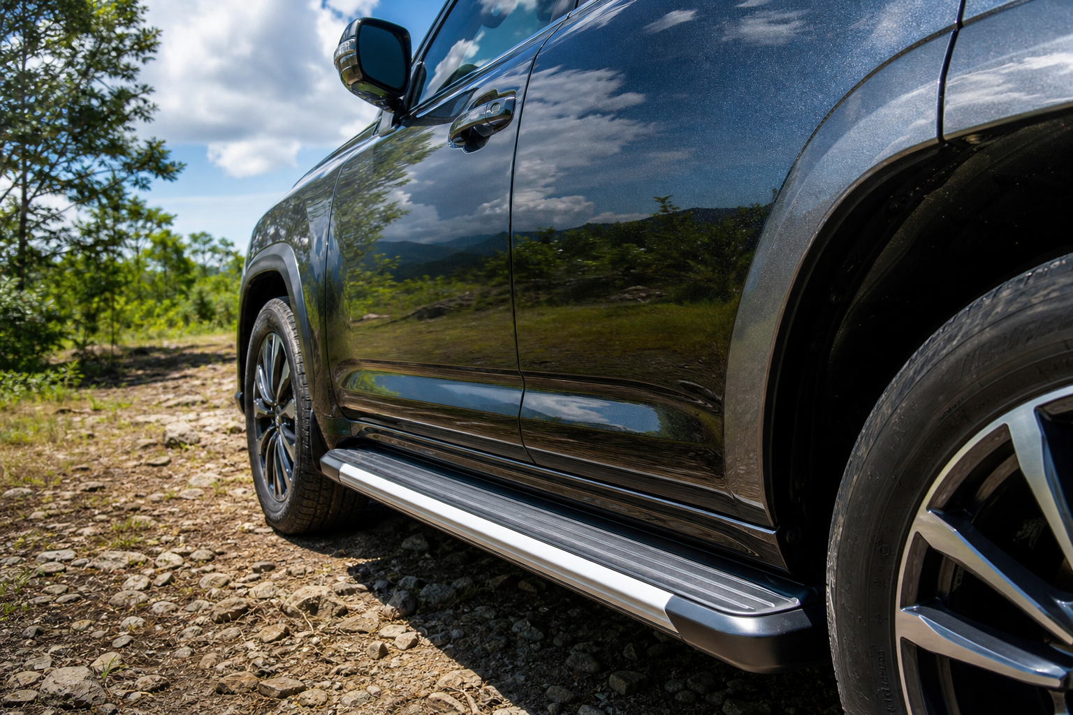 SUV with New Running Boards
