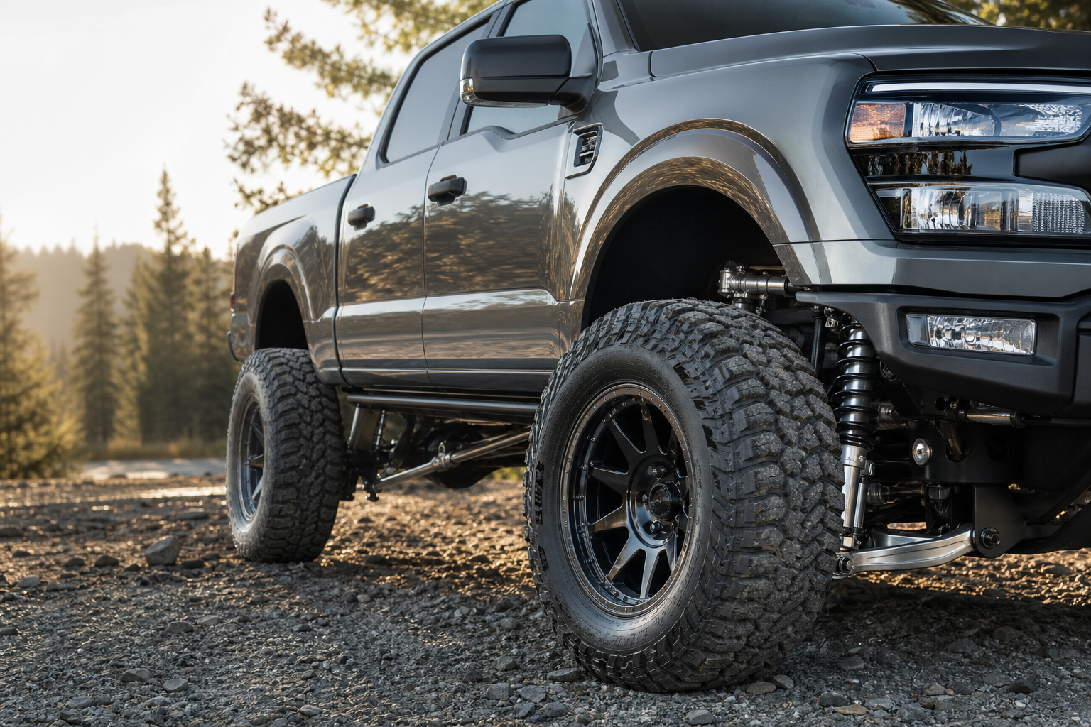 Truck Close Up with Lift Kit