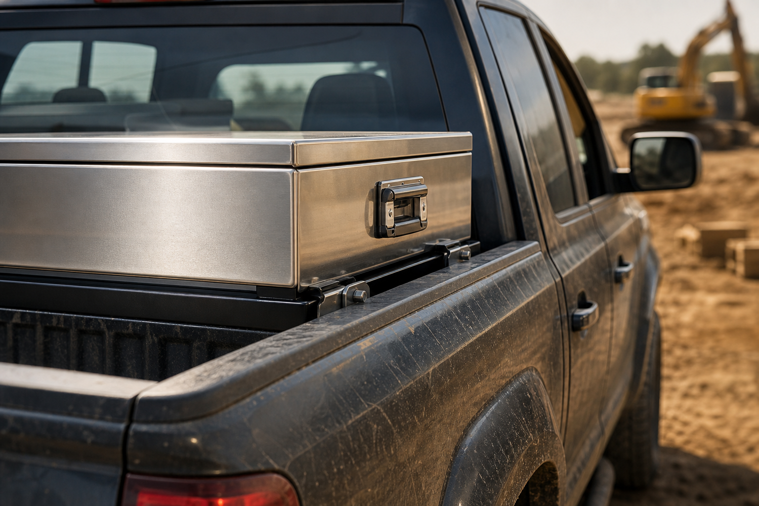 Truck CloseUp with New Toolbox Installed