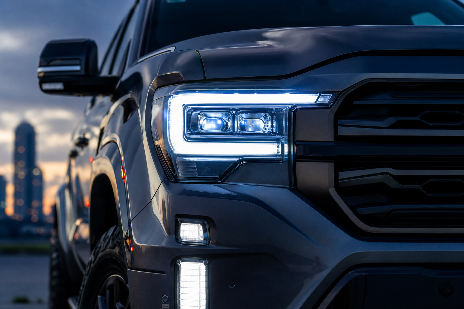 Truck Lighting Upgrade Close Up